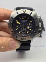 Swiss Grade Knockoff Swiss Lumnor Panerai 1000 Black Rubber Strap Watch